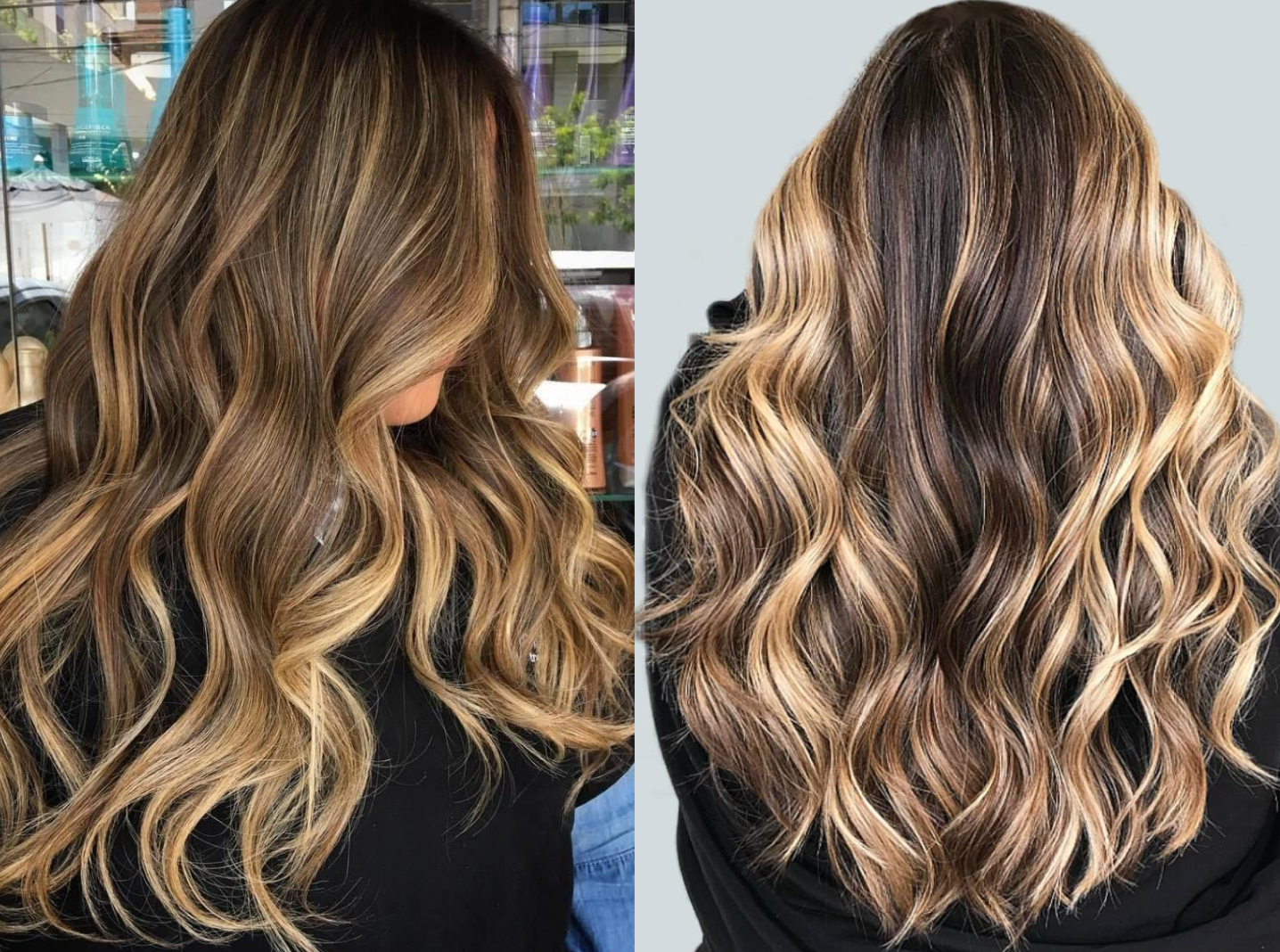 Tóc nhuộm balayage màu nâu đồng